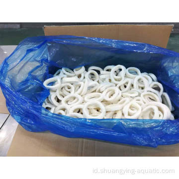 Frozen Argentina Illex Squid Rings IQF Retail Tas